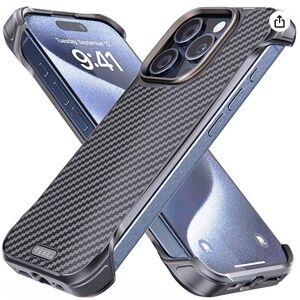 REBEL Flex Case for iPhone 15 Pro - Exposed Sides, Aramid Fiber Strong MagSafe